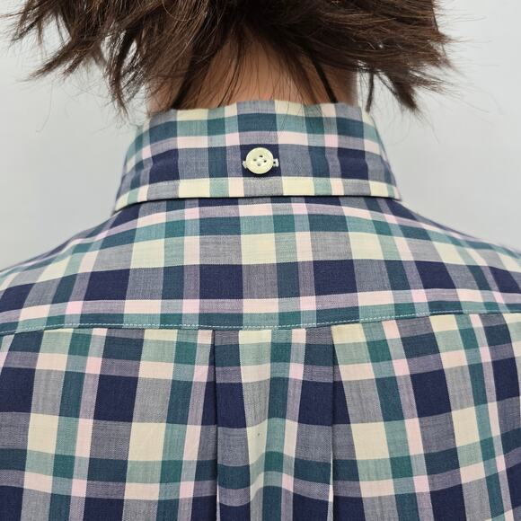 Vintage GANT Fox Hunt Plaid Shirt Men L Buttoned Pocket Button Down Long Sleeve - Picture 9 of 10